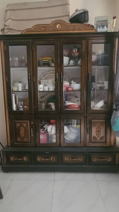 WOODEN SHOW CASE FOR SALE contact 03005928181