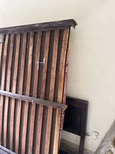 Double bed with mattress
