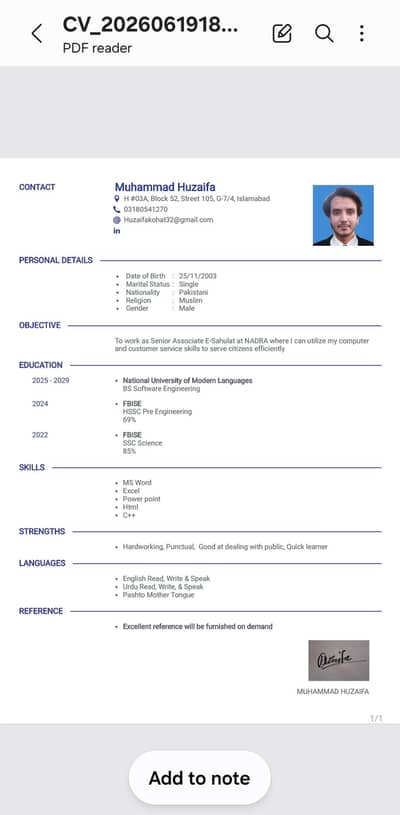 Need a job