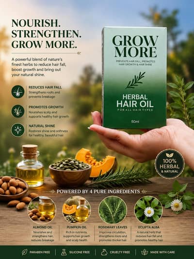 Herbal hair growth oil 100% organic