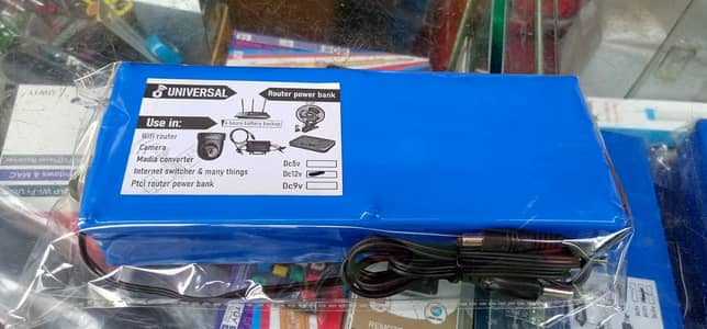 12 volt powerbank for Fiber Rauter 12/volt backup 14 hours