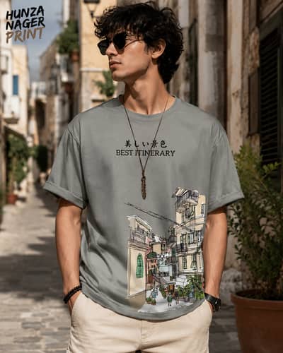 Graphic Print Cotton T-Shirt | Men's Casual Fashion