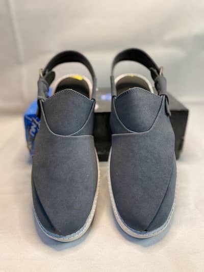 Men's suede fancy sandels pashawri gray khari