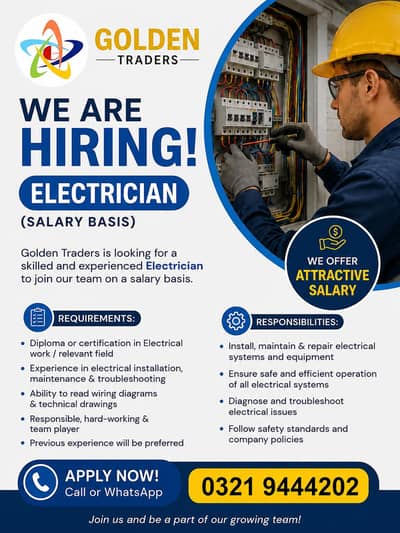 Electrician Required