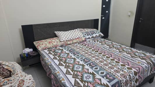 HABITT WOODEN BED WITH EXPENSIVE FOAM