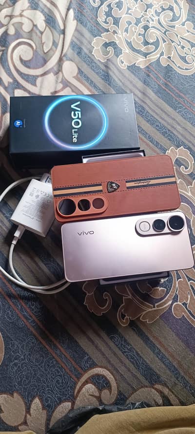 Vivo V50 Lite 8GB RAM 256GB | Complete Box | Original 90W Charger.