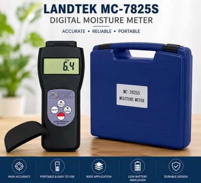 LANDTEK MC-7825S Portable Moisture Meter for Textile Wood