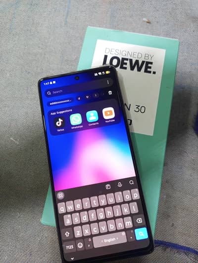 Tecno CAMON 30(12+12/256/ WhatsApp aur phone 03072373247