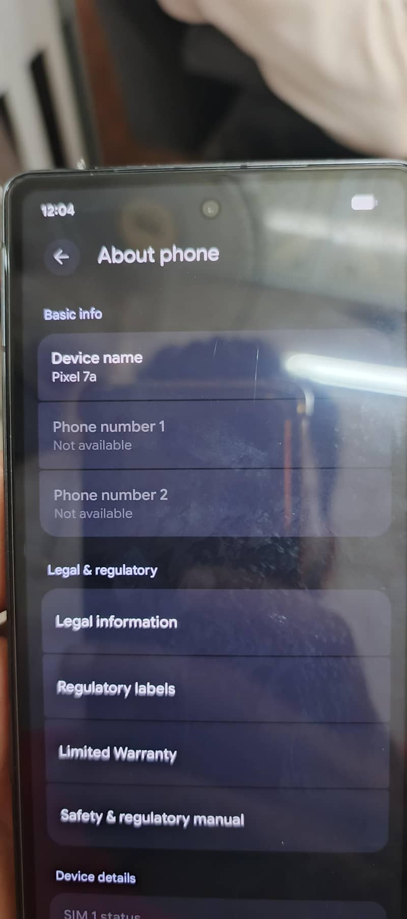 Google Pixel 7A 0