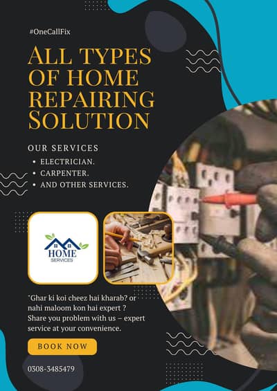 Electrician , Plumber, Carpenter,