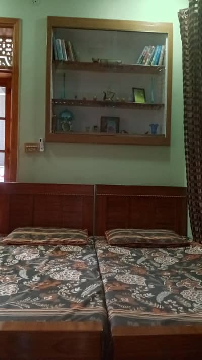 Bed with mattress