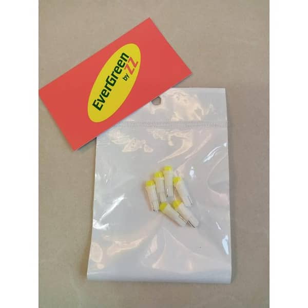 Pack of Six Car Speedometer Bulbs T5 White