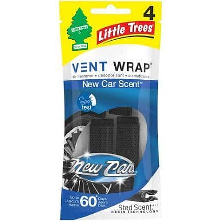 Little Tree Original Car Air Freshener Vent Wrap – New Car Scent, Made in USA, Long Lasting