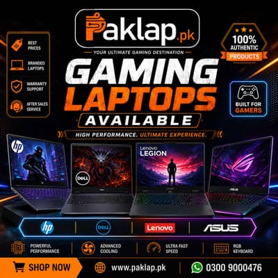 Gaming Laptop RTX Series | ASUS ROG | HP OMEN | Victus | Lenovo