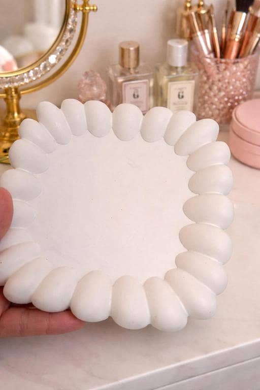 big bubble trinket tray 1pc | handmade square ceramic tray | Elegant Bubble Tray – Handmade Decorative Organizer for Jewelry & Home Decor | Vanity tray | jewelry tray | organizer tray