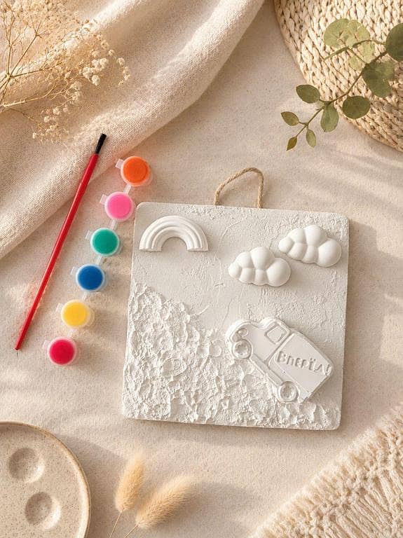 Ceramic Painting Hanging Kit for Kids | DIY Paint & Decor Craft Set, sea animals ceramic kit, DIY ceramic hanging, kids painting activity, paint your own ceramic, vehicle theme hanging kit,