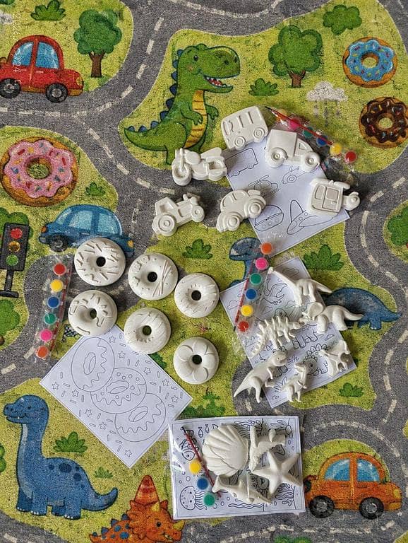 Siblings Ceramic Painting Kits Deal, DIY Kids Creative Art Set, siblings painting kit, ceramic painting kit for kids, DIY craft kit Pakistan, kids art set, ceramic figurines painting box, creative activity kit
