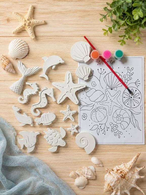 Sea Animals Ceramic Painting Kit by Sea Animal Crafts