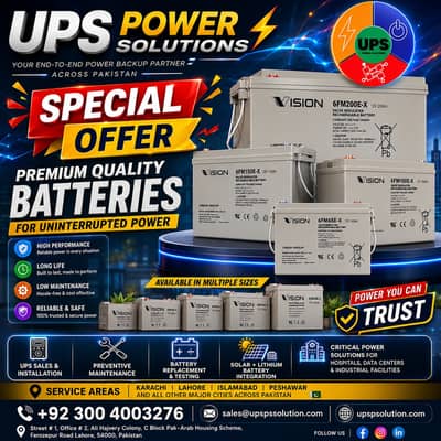 Vision UPS Batteries | Sales, Installation & Replacement | Best Price