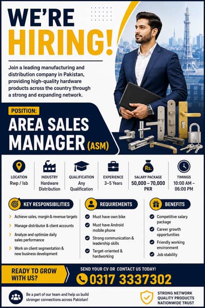 AREA SALES MANAGER (ASM) ISB/RWP