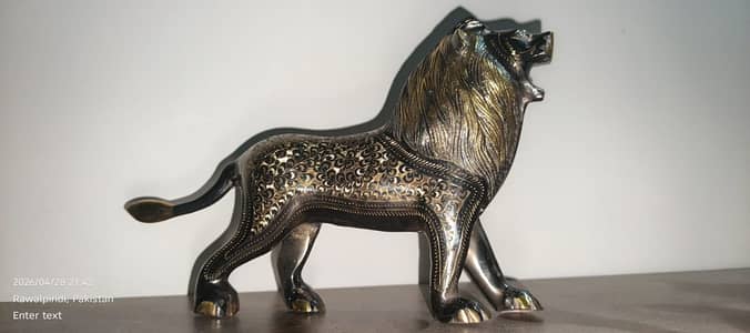Premium Brass Décor Collection – Lion, Elephant, Ewer & Marble Clock