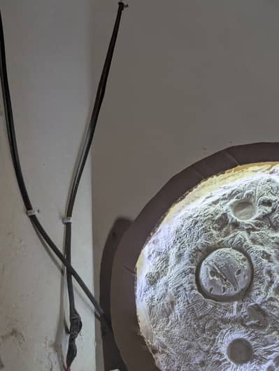 3D LED Moon Wall Clock – Handmade Decorative Clock (12 Inch)