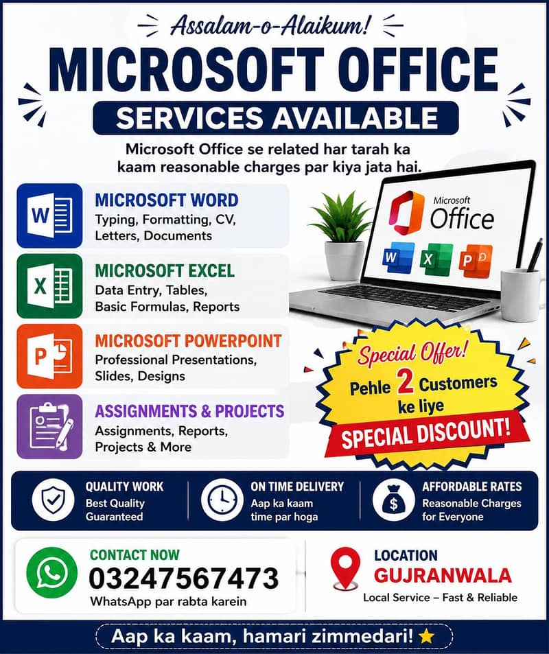 Microsoft World , Excel , Power point , data entry 0