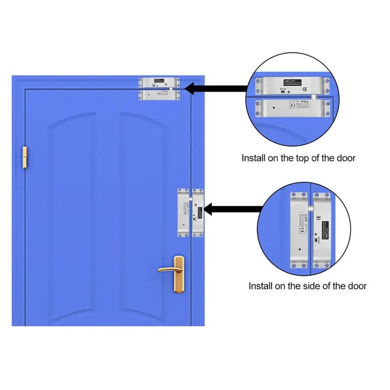 Remote control Drop Bolt Lock Door Access Control Security 3