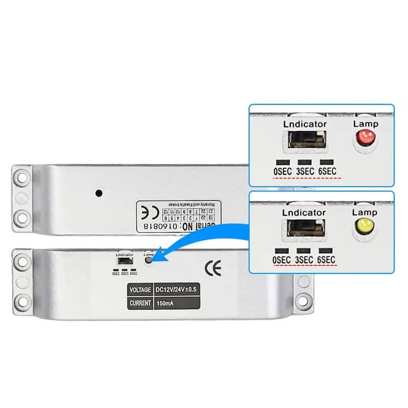 Remote control Drop Bolt Lock Door Access Control Security 7