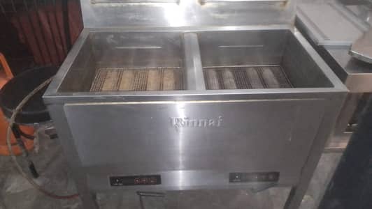 Rinnai Double Fryer 22×22 Liter | Commercial Deep Fryer for Sale