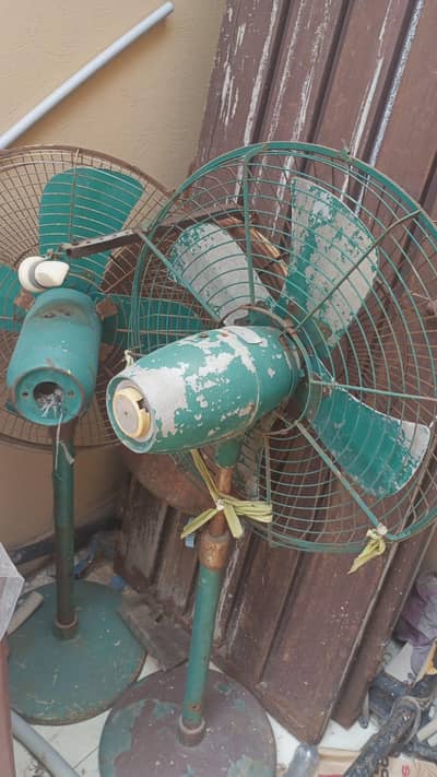 2 pedestal fans motor replace honi Hai