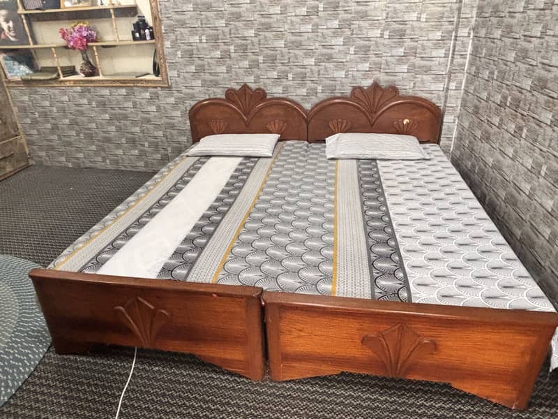 2 single beds 1