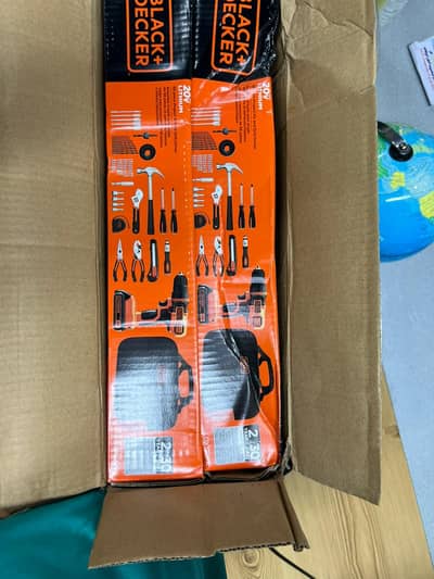 BLACK+DECKER Power Drill with Complete Tool Box
