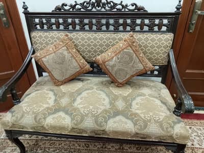 2 seater sofa and 2 stools