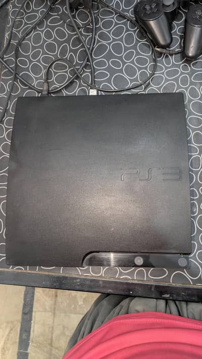 playstation 3 slim with dual controller+original box