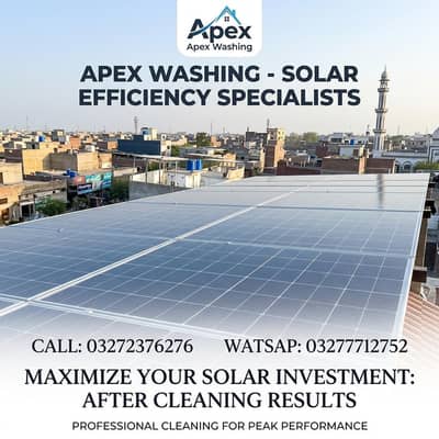 Professional Solar Panel Washing Services - Apex Solar Washing