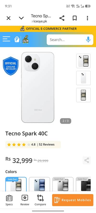 Tecno spark 40c