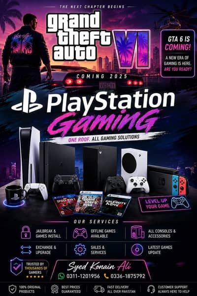 PS5| PS4| Xbox Store Karachi | gaming consoles | PLAYSTATION GAMING