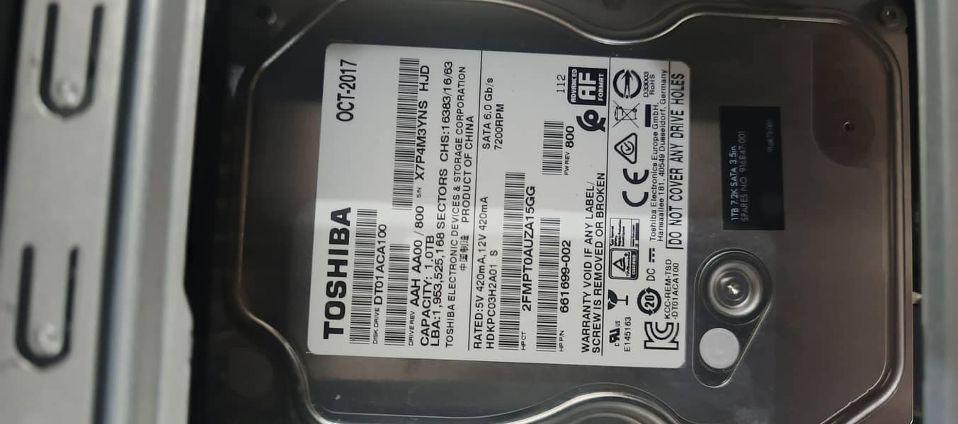 hp computer CPU core I 7 generation 7th generation 2