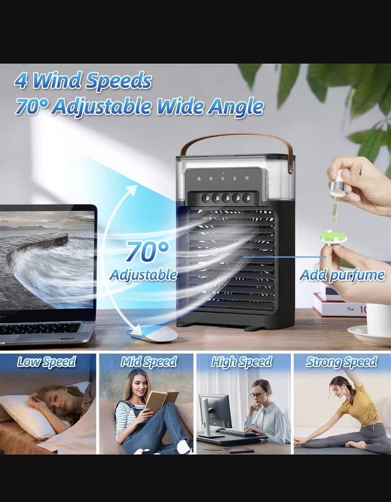 Mini Air cooler with remote control & mist function 0