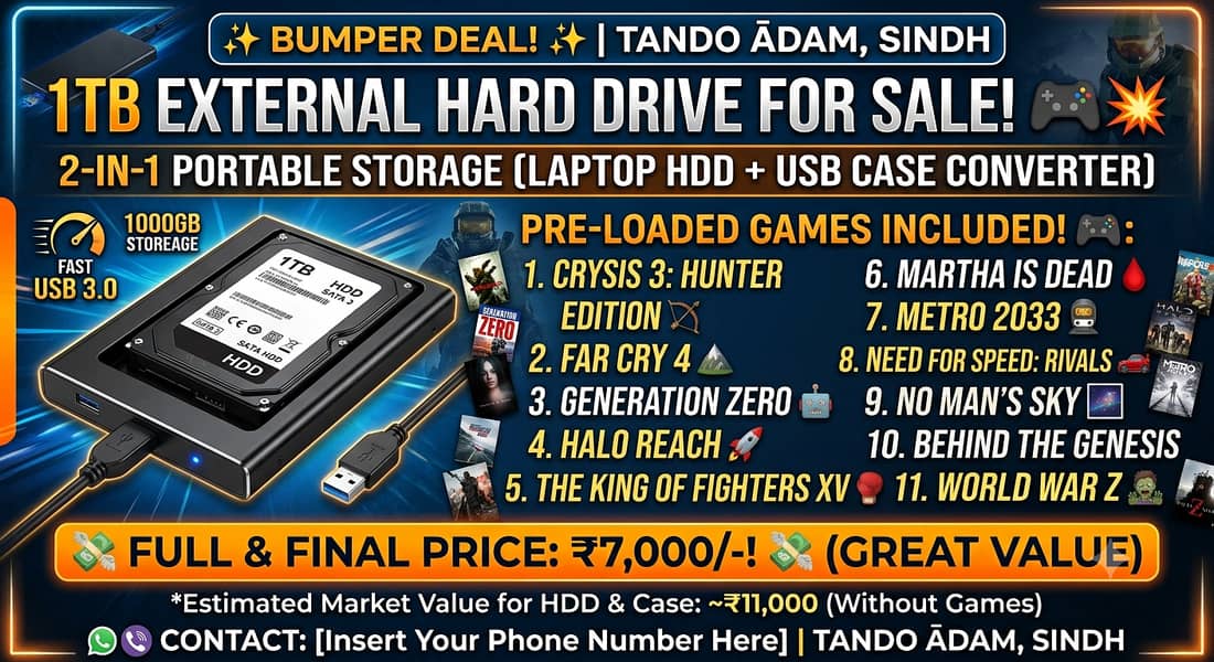 Hard disk 1TB 1