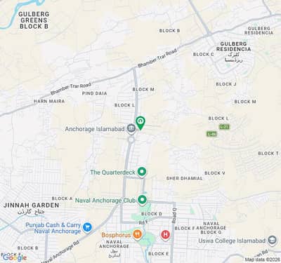 Corner Residential Plot | Block M Street 38 | Naval Anchorage Islamabad