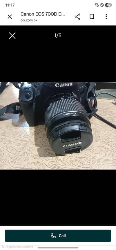 Canon 6d full frame 18-55 lens