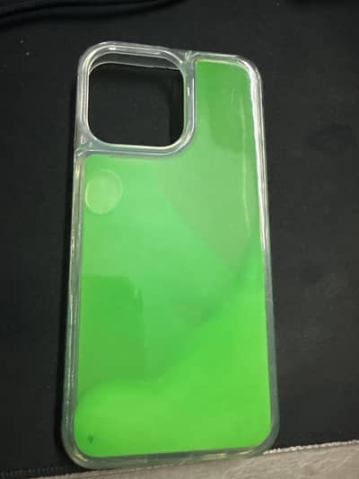 iPhone 15 Pro Max Transparent Green Back Cover