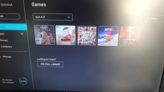 XBOX WITH GAMES FOR SALE