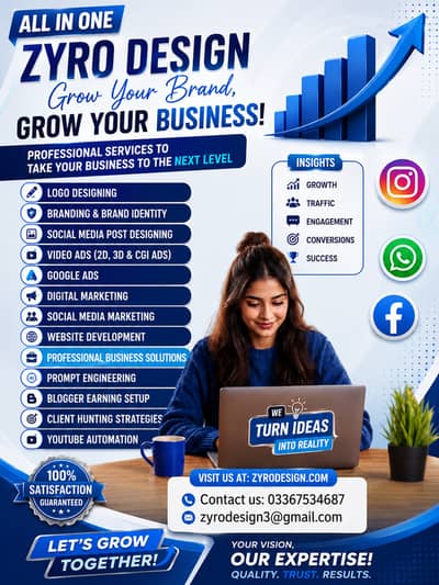 Professional Logo Design | Social Media Posts | Branding | Zyro Desig