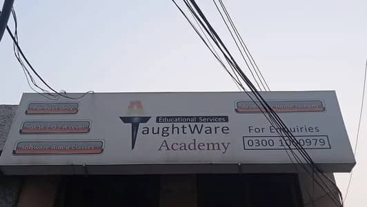 Backlit flex sign board box for shop business logo