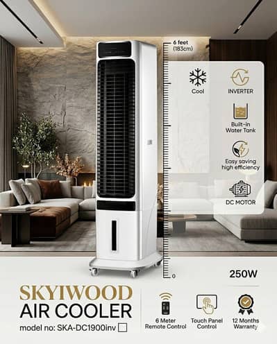 SKYIWOOD SKA-DC1950INV INVERTOR AIR COOLER 300 WATT, DISCOUNTED RATE