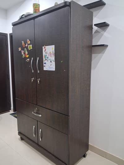 large wooden wardrobe