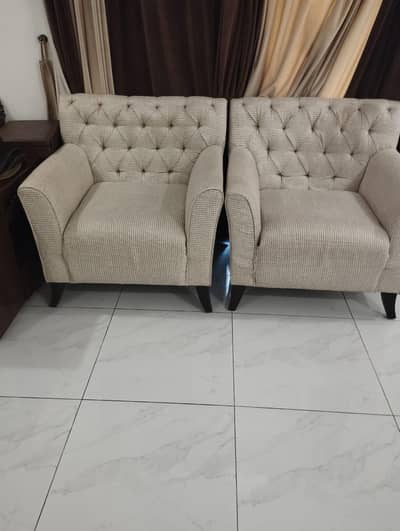 Sofa chair set of 2 for sale at a reasonable price